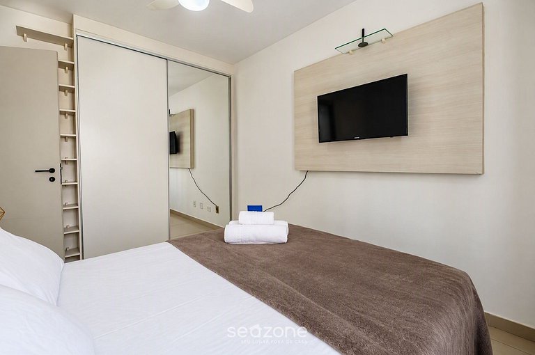 Apto. em Cond. c/ Piscina a 480m da Praia FCA0206