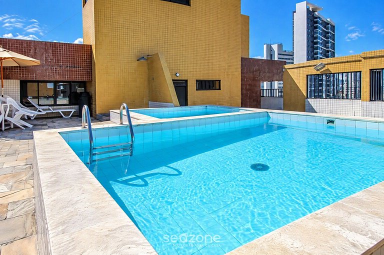 Apto. en Condo. c/ Piscina a 480m Playa FCA0206