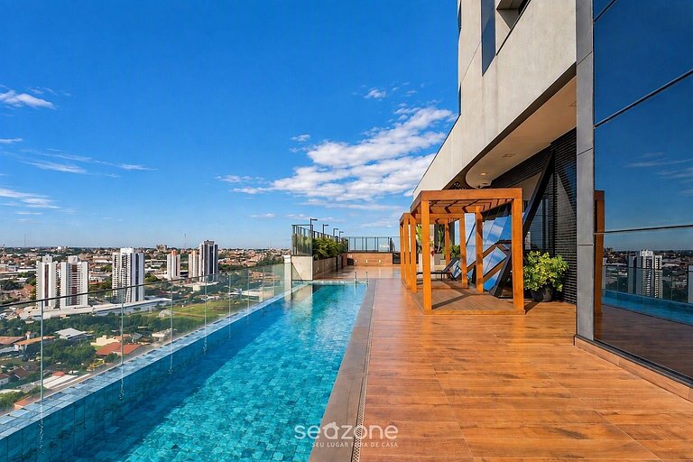 Studio Bem localizado em Cond. c/ piscina VEO1603