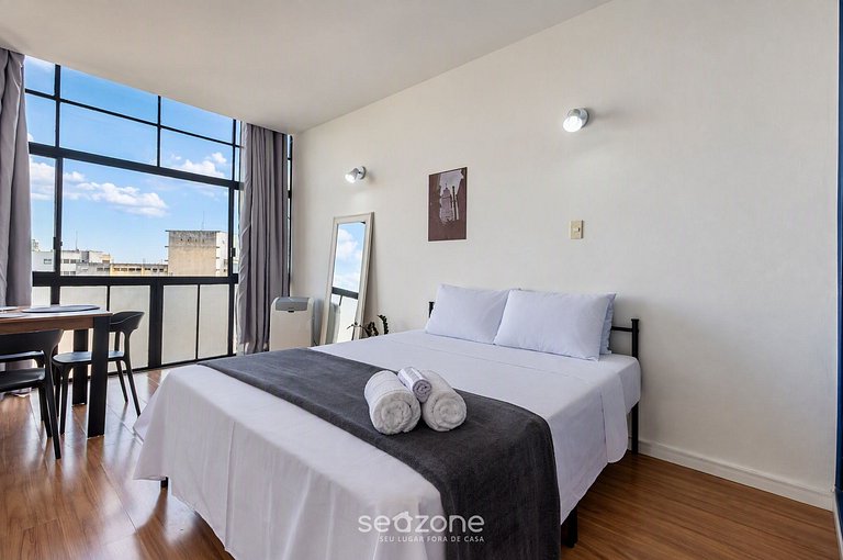 Studio no Edificio Copan c Vista p Cidade CNN2301
