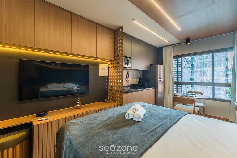 Conforto a 750m da Praia na Barra EUB0707