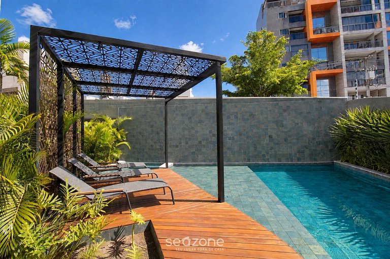 Studio em Cond. c/ Piscina e Garagem VHE0510