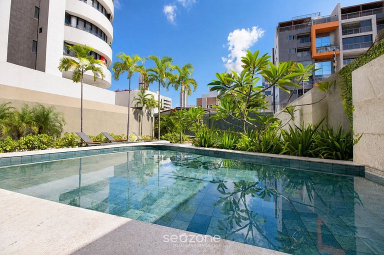 Studio en Condo. c/ Piscina y Garaje VHE0510