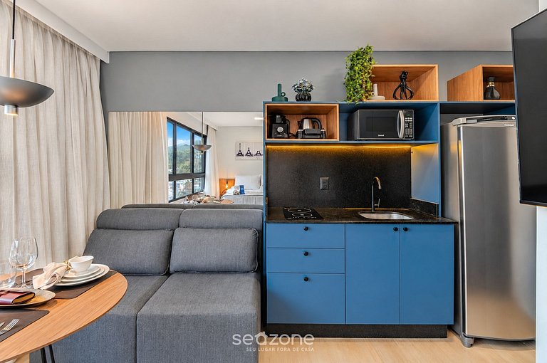 Studio em Cond. c/ Piscina e Vista PIN0408