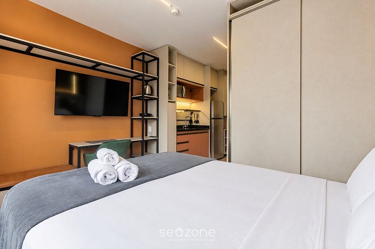Studio em Cond. c/ Vista Cid. HMR0914