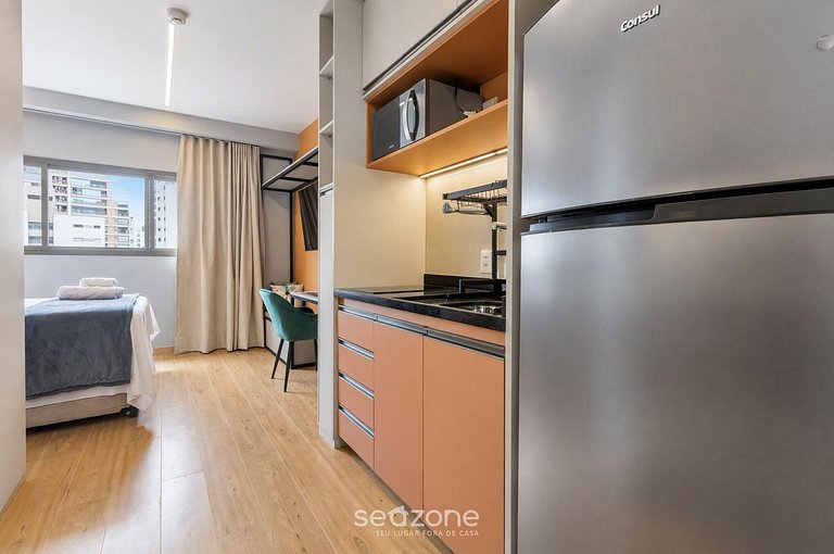 Studio em Cond. c/ Vista Cid. HMR0914