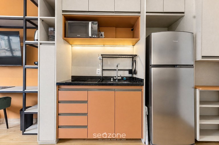 Studio em Cond. c/ Vista Cid. HMR0914