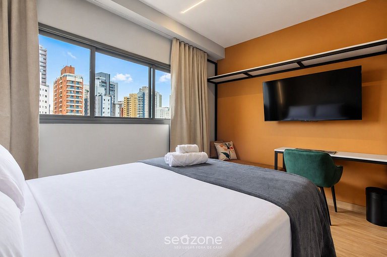 Studio em Cond. c/ Vista Cid. HMR0914