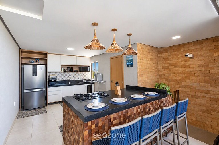 Casa em Cond. c/ Piscina a 480m da Praia PER0017
