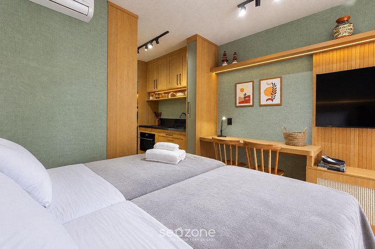 Studio Bem localizado em Cond. c/ Piscina FBG0518