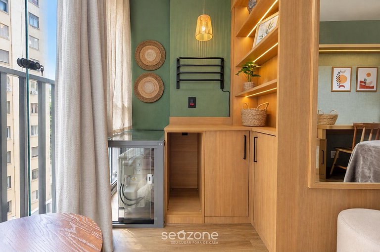Studio Bem localizado em Cond. c/ Piscina FBG0518