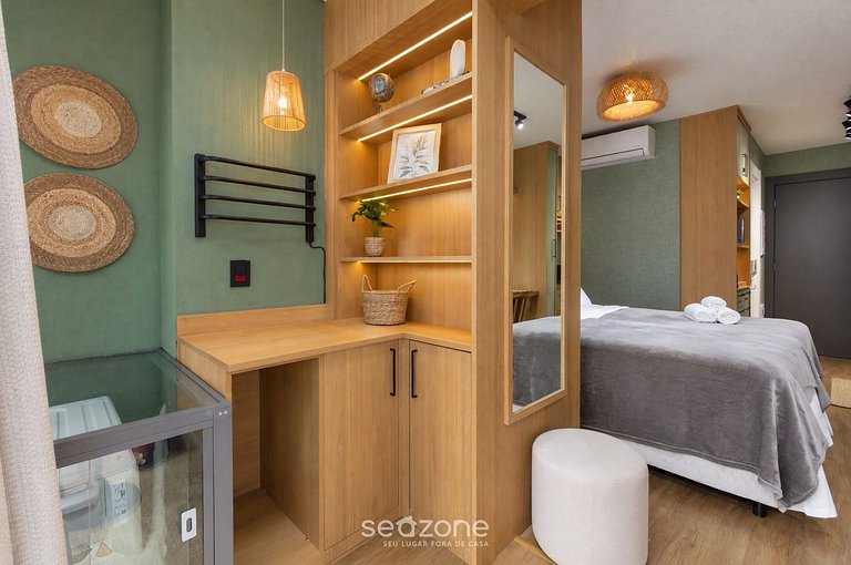 Studio bien ubicado en Condo. c/ Piscina FBG0518