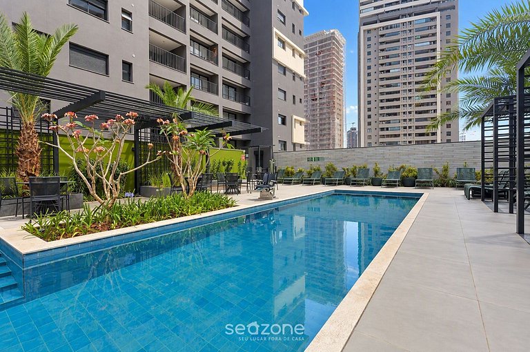 Studio en Condo. c/ Piscina y Vista HCL2406