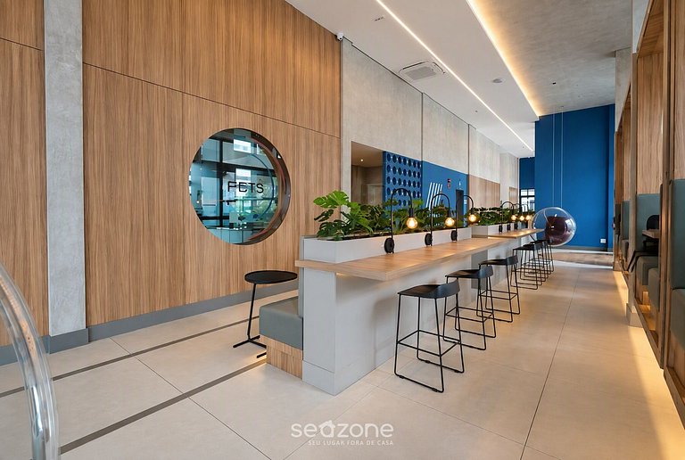 Studio em Cond. c/ Piscina e Vista BAT0203