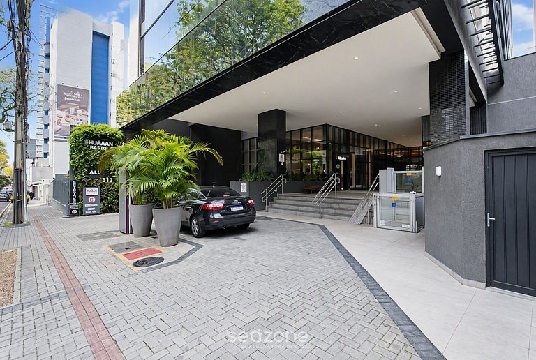 Studio em Cond. c/ Piscina e Vista BAT0203