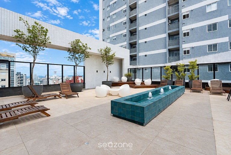 Studio em Cond. c/ Piscina e Vista BAT0203