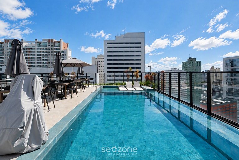 Studio en Condo. c/ Piscina y Vista BAT0203