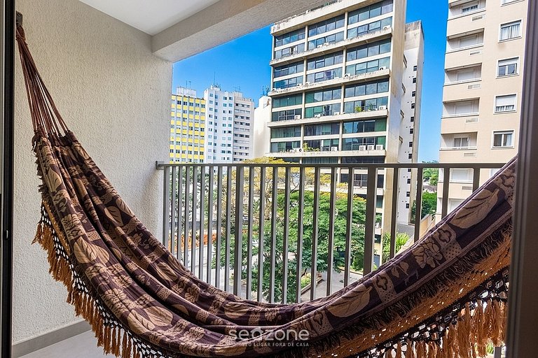 Studio Bela Vista c/Piscina prox Paulista ACP0413