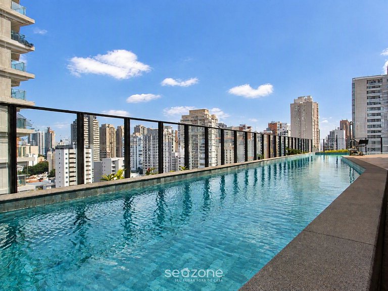 Studio em Cond. c/ Piscina e Vista SOM1511