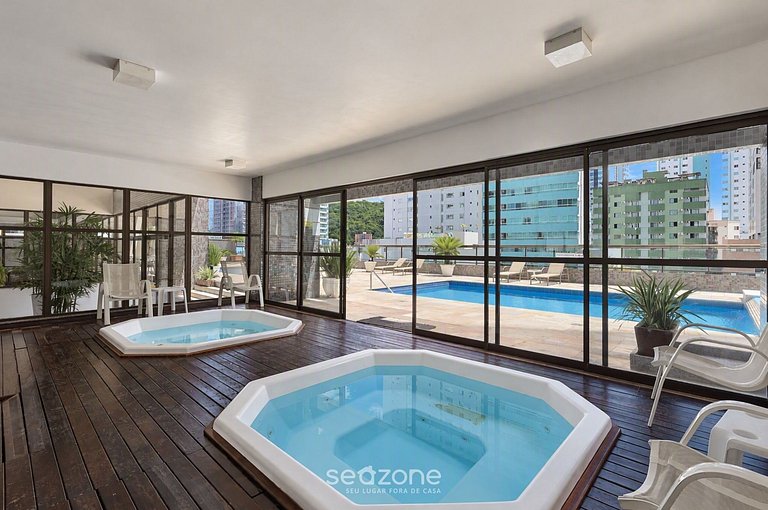 Studio em Cond. c/ Piscina a 950m da Pr SUL1004
