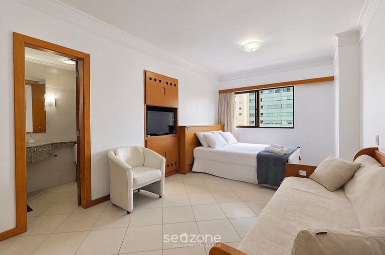 Studio en Condo. c/ Piscina a 950m Playa SUL1004