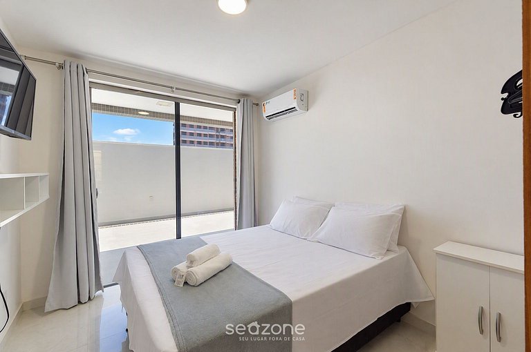 Apto. em Cond. c/ Piscina e churrasq. BNS0105