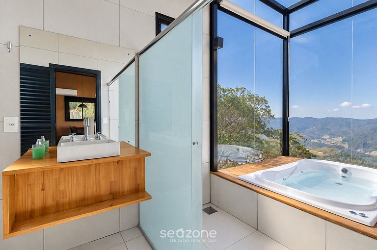 Cabana romântica com vista na serra VST037
