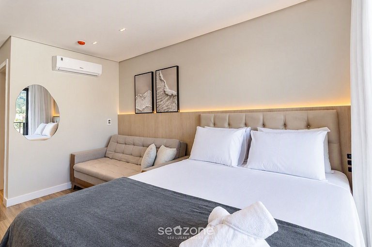 Studio em cond. c/ piscina a 50m do Mar - PSO0411