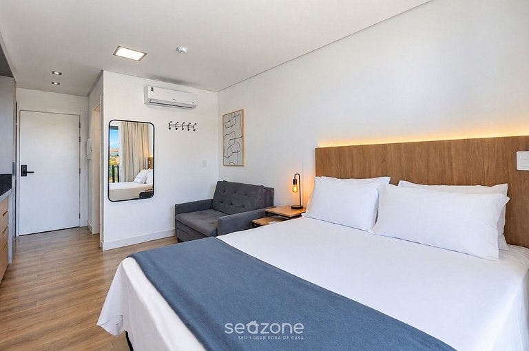 Studio c/ varanda a 50m da Praia em Penha PSO0302