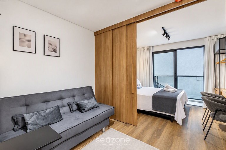 Estudio c/ balcón a pasos del mar en Penha PSO0305