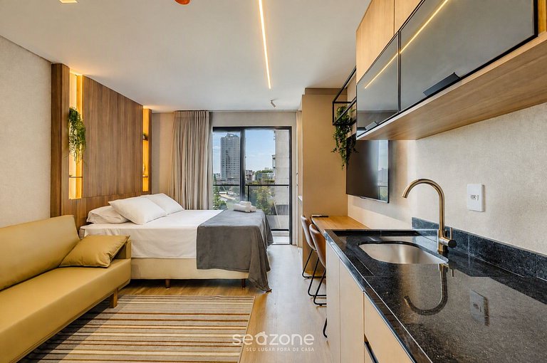 Apto c/ balcón en cond. c/ piscina, Penha PSOB0607