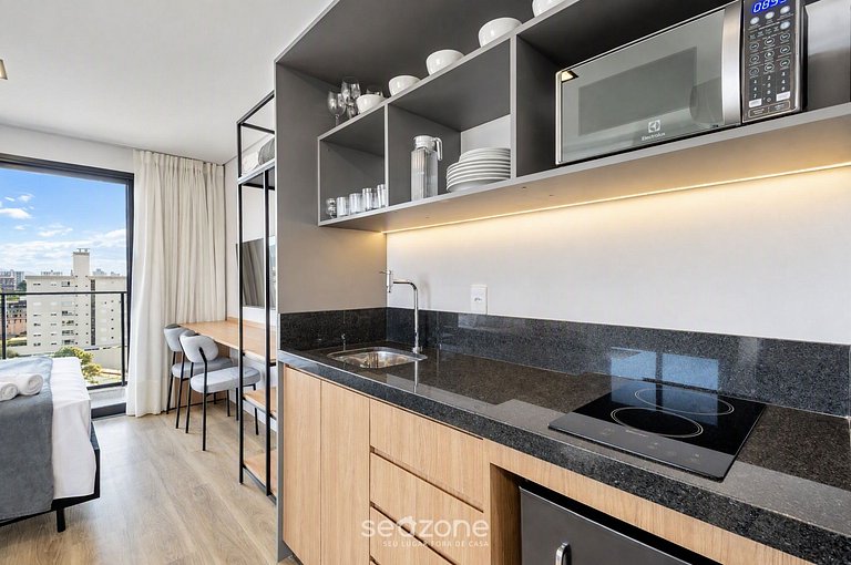 Studio a 50 metros da praia em condomínio PSOB1103