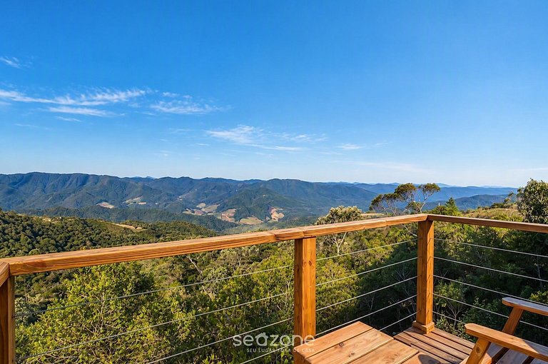 Chalé c/ jacuzzi priv. e vista Montanha VST043