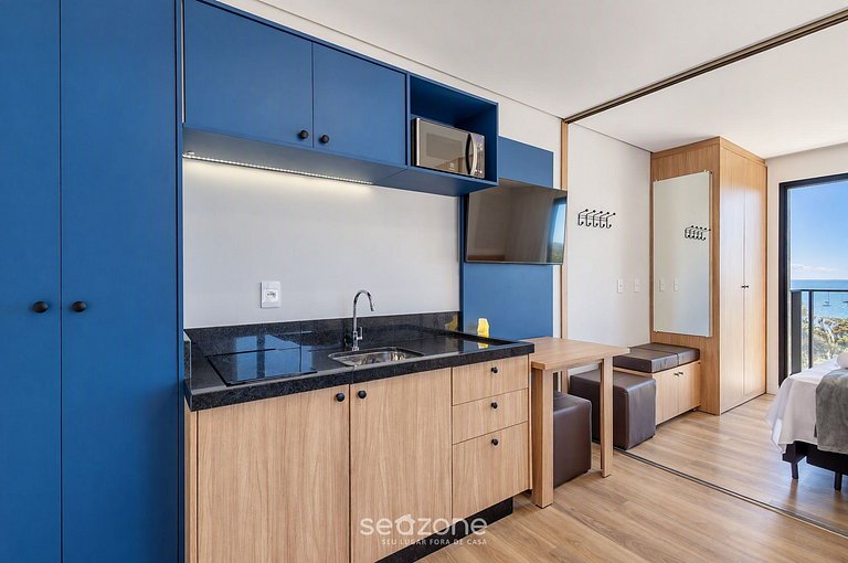 Apartamento com vista para o mar elevador PSO0601