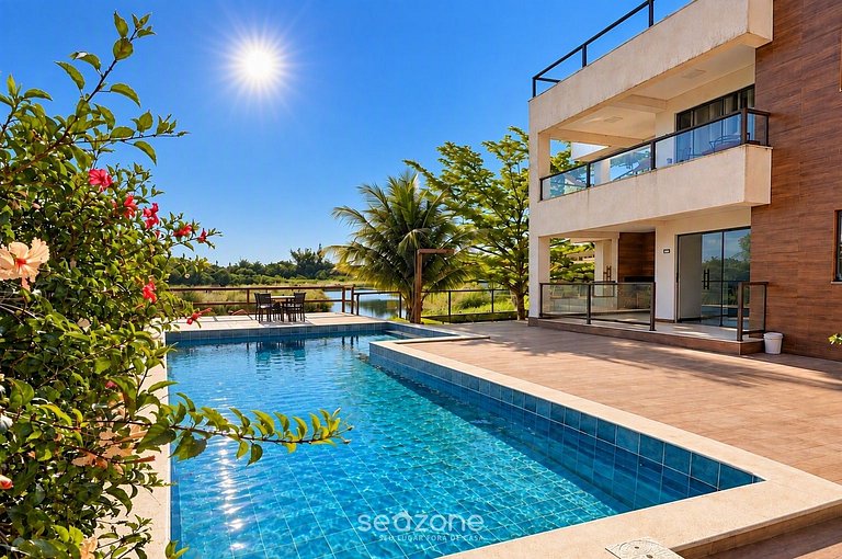 Casa en Condo. c/ Piscina y Lago VPG0103