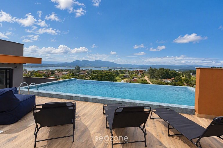Studio em Cond. c/ Piscina e Varanda RUT0035
