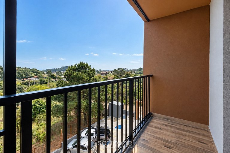 Studio em Cond. c/ Piscina e Varanda RUT0035