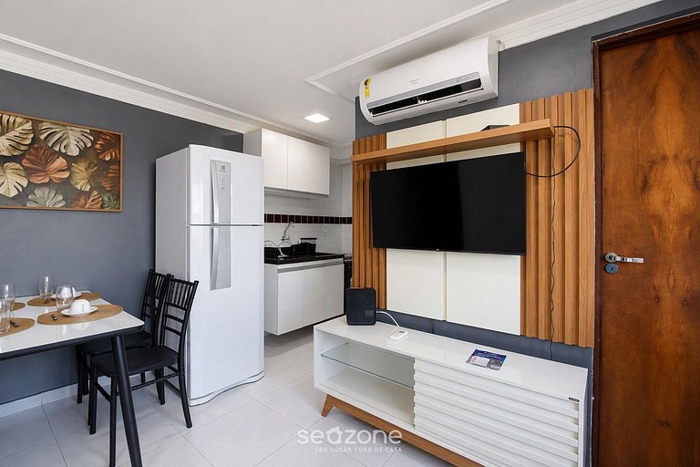 Studio em Cond. c/ Piscina e Vista VEM0201