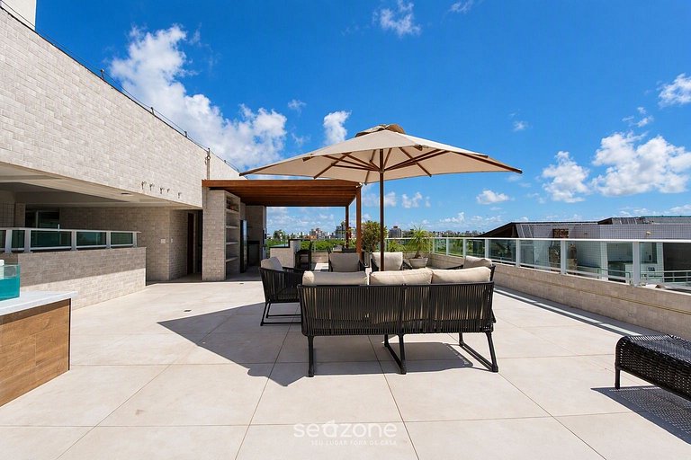 Studio en Condo. c/ Piscina y Vista VEM0201