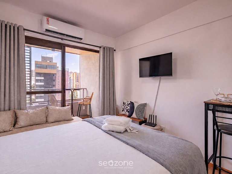 Studio em Cond. c/ Piscina a 680m do Mar EUB1302