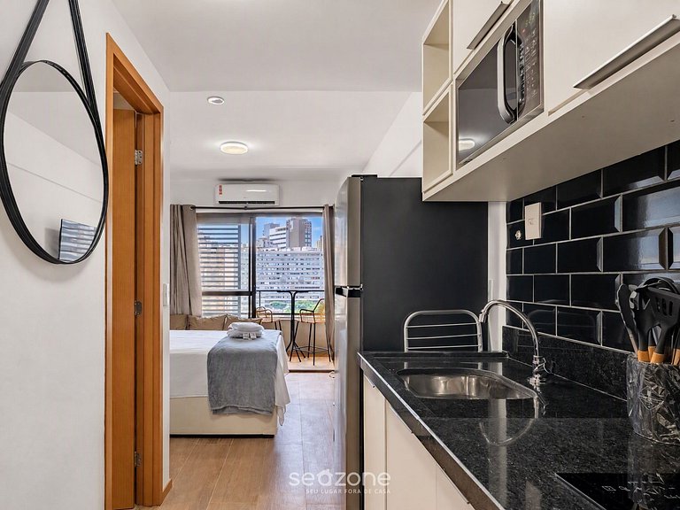 Studio em Cond. c/ Piscina a 680m do Mar EUB1302
