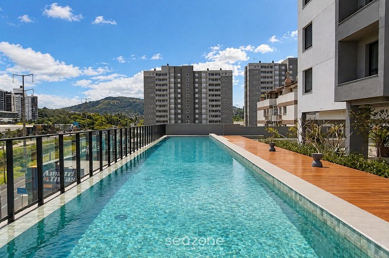 Studio em Cond. c/ Piscina e Vista Cid. IGA0503