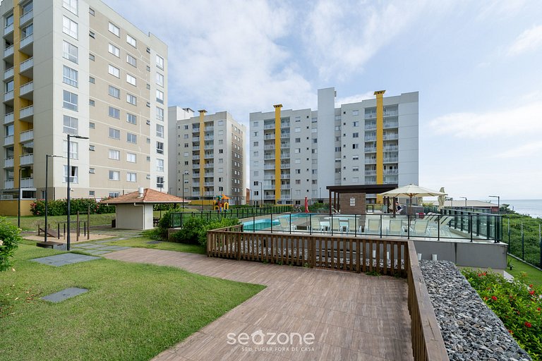 Apto. c/ vista p/ Mar em Cond. c/ Piscina VAC0804