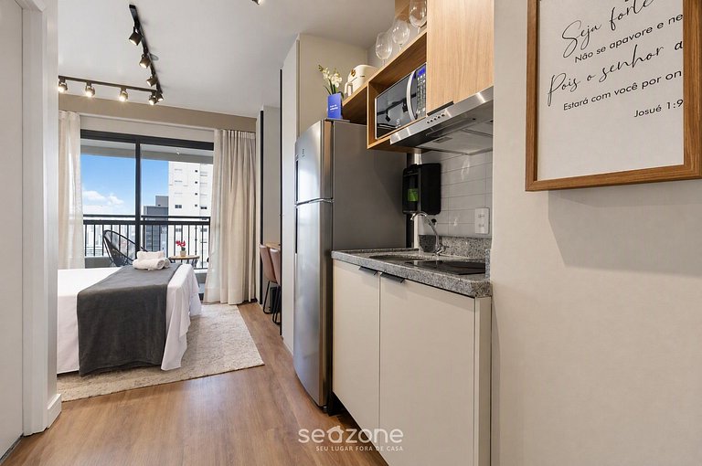 Studio Bem localizado em Cond. c/ Piscina MVO2402