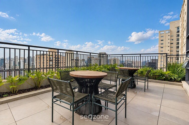 Studio Bem localizado em Cond. c/ Piscina MVO2402