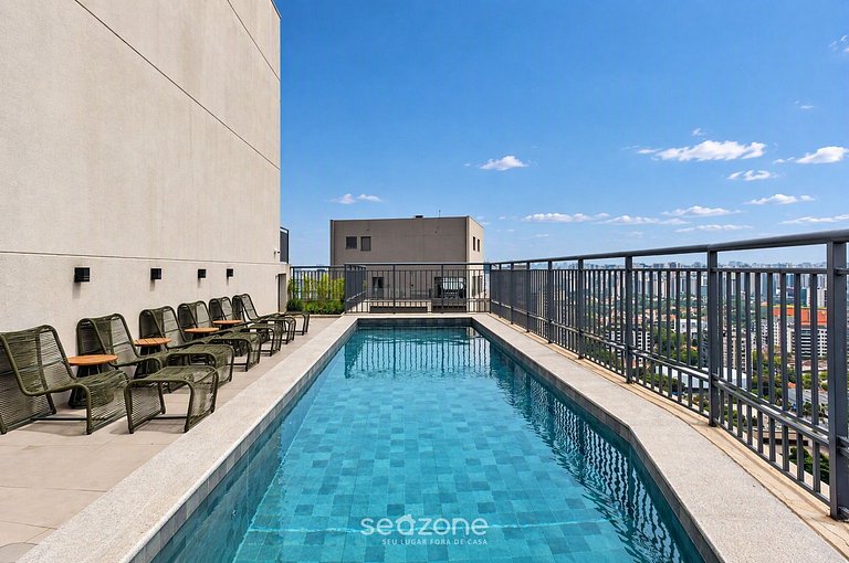 Studio bien ubicado en Condo. c/ Piscina MVO2402