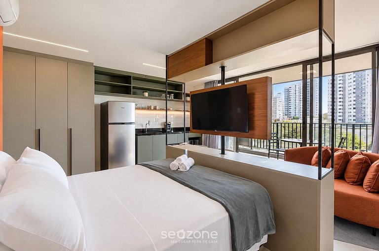 Studio Bien ubicado en Condo. c/ Piscina AET613