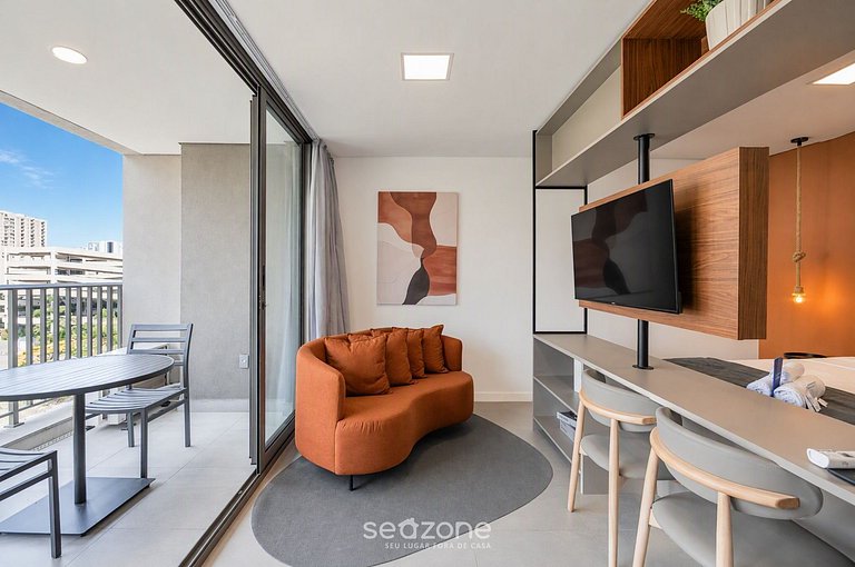 Studio Bem localizado em Cond. c/ Piscina AET613