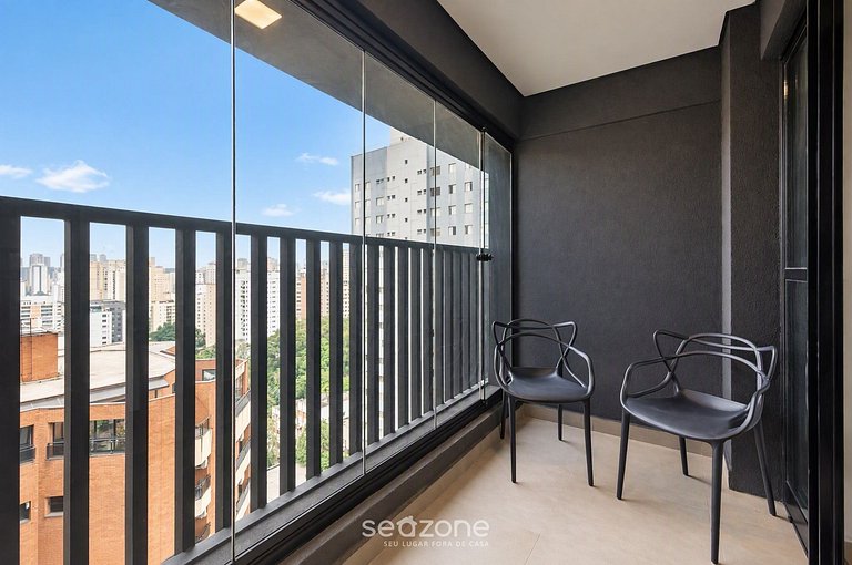 Studio bien ubicado en Condo. c/ Terraza OFA1618