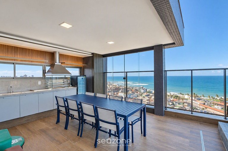 Apto. em Cond. c/ Rooftop Vista Mar EDF1202